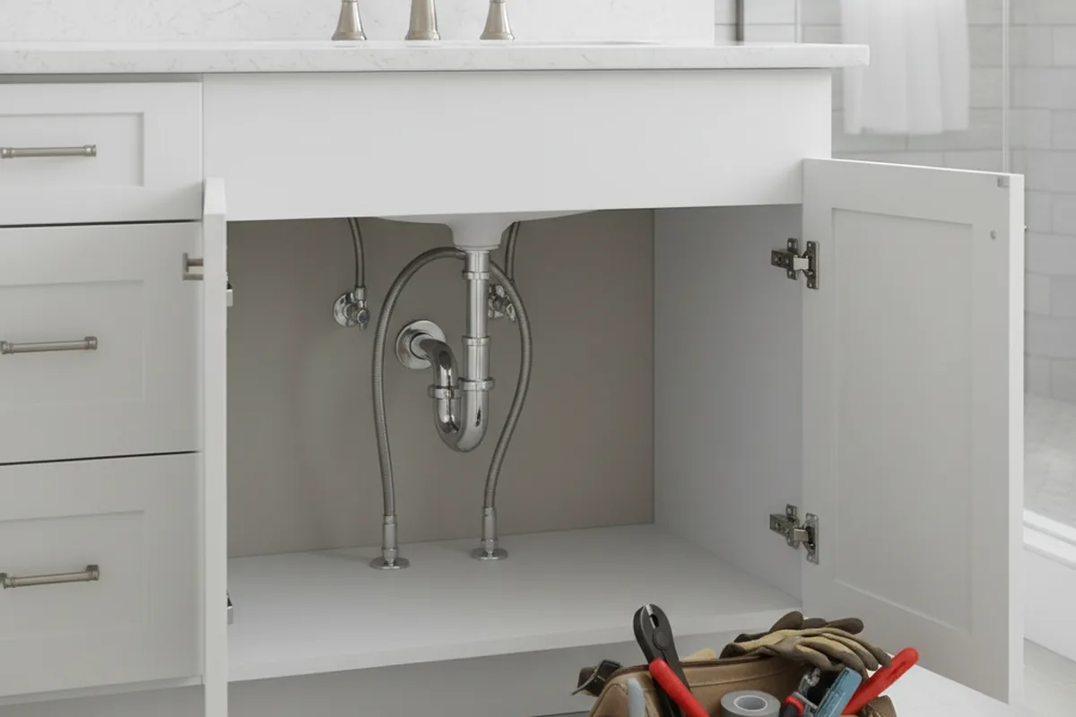 Finished fixture set after Gas Line Repair in Tualatin
